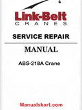 Link Belt ABS-218A Crane Pdf Repair Service Manual