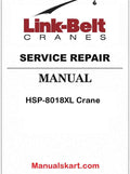 Link Belt HSP-8018XL Crane Pdf Repair Service Manual