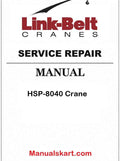 Link Belt HSP-8040 Crane Pdf Repair Service Manual