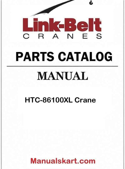 Link Belt HTC-86100XL Crane Pdf Parts Catalog Manual