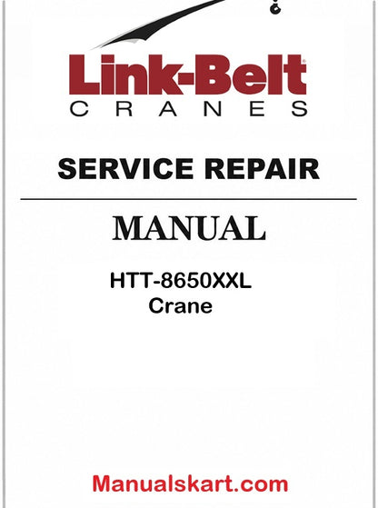 Link Belt HTT-8650XXL Crane Pdf Repair Service Manual