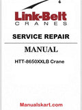 Link Belt HTT-8650XXLB Crane Pdf Repair Service Manual