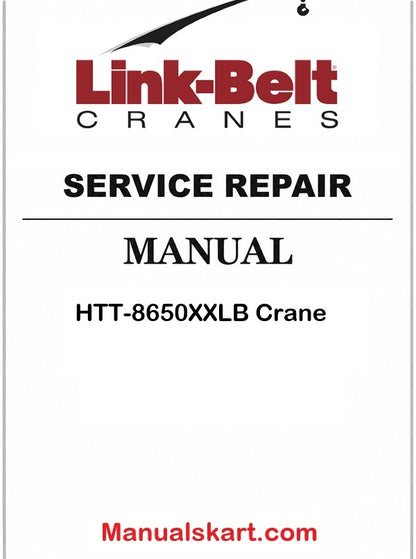 Link Belt HTT-8650XXLB Crane Pdf Repair Service Manual