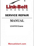 Link Belt LS-818 Crane Pdf Repair Service Manual