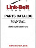Link Belt RTC-8040S II Crane Pdf Parts Catalog Manual