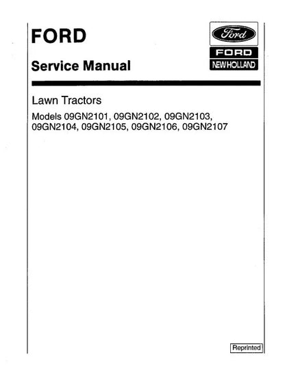 LT11 (09GN-2101,09GN-2102, 09GN-2103,09GN-2104, 09GN-2105,09GN-2106,09GN-2107) Lawn Tractors Pdf Repair Service Manual (40210150-SE4363-3)