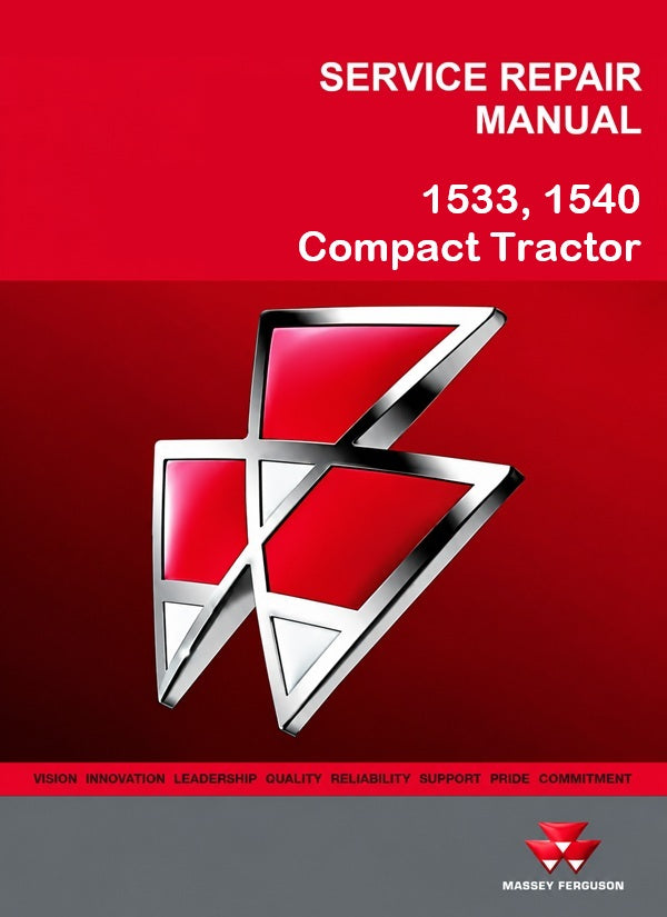 Massey Ferguson 1533, 1540 Compact Tractor Pdf Repair Service Manual