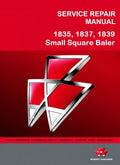 Massey Ferguson 1835, 1837, 1839 Small Square Baler Pdf Repair Service Manual