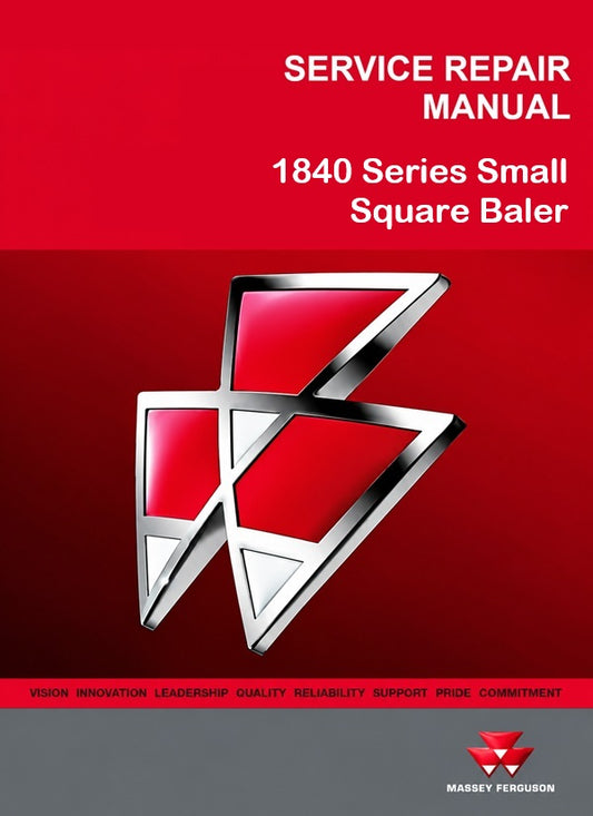 Massey Ferguson 1840 Series Small Square Baler Pdf Repair Service Manual