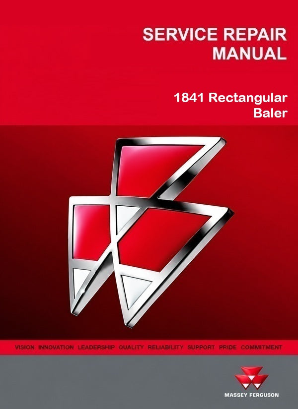 Massey Ferguson 1841 Rectangular Baler Pdf Repair Service Manual