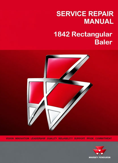 Massey Ferguson 1842 Rectangular Baler Pdf Repair Service Manual