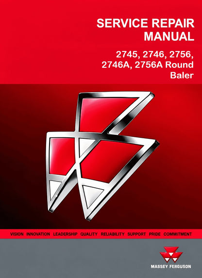 Massey Ferguson 2745, 2746, 2756, 2746A, 2756A Round Baler Pdf Repair Service Manual