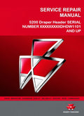 Massey Ferguson 5200 Draper Header Pdf Repair Service Manual SERIAL NUMBER XXXXXXXXXDHDW1101 AND UP