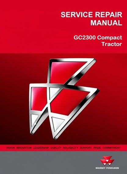 Massey Ferguson GC2300 Compact Tractor Pdf Repair Service Manual