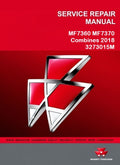 Massey Ferguson MF7360 MF7370 Combines Pdf Repair Service Manual 2018 3273015M