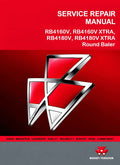 Massey Ferguson RB4160V, RB4160V XTRA, RB4180V, RB4180V XTRA Round Baler Pdf Repair Service Manual