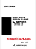 Mitsubishi L2A, L2C, L2E, L3A, L3C, L3E Diesel Engine Pdf Repair Service Manual