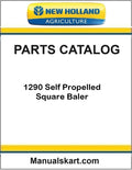 New Holland 1290 Self Propelled Square Baler Pdf Parts Catalog Manual