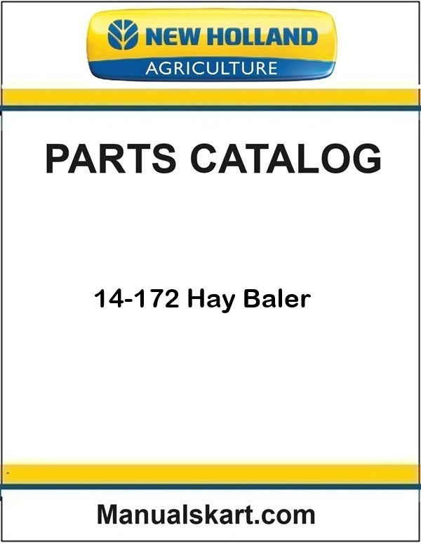 New Holland 14-172 Hay Baler Pdf Parts Catalog Manual