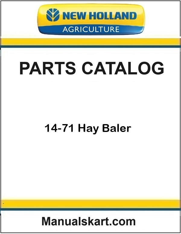 New Holland 14-71 Hay Baler Pdf Parts Catalog Manual