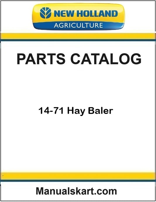 New Holland 14-71 Hay Baler Pdf Parts Catalog Manual