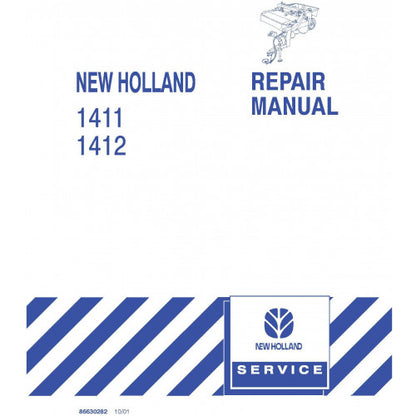 New Holland 1411, 1412 Disc Mower Conditioner Pdf Repair Service Manual (p. Nb. 86630282)