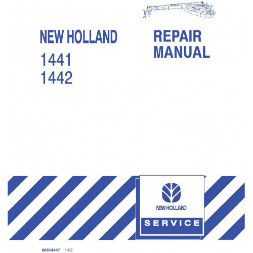 New Holland 1441, 1442 Disc Mower-conditioner Pdf Repair Service Manual (p. Nb. 86614447)