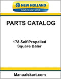 New Holland 178 Self Propelled Square Baler Pdf Parts Catalog Manual