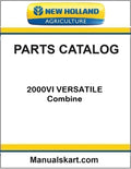 New Holland 2000VI VERSATILE Combine Pdf Parts Catalog Manual