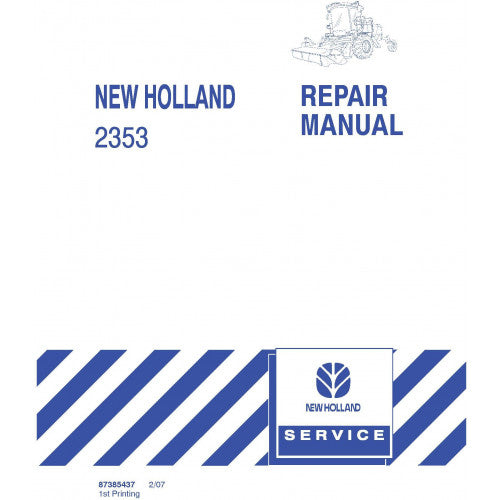 New Holland 2353 Discbine Disc Header Pdf Repair Service Manual (p. Nb. 87385437)