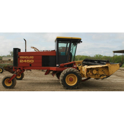 New Holland 2450, 2550 Speedrower Windrower Pdf Repair Service Manual (p. Nb. 86575157)