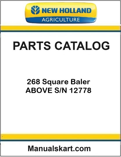 New Holland 268 Square Baler Pdf Parts Catalog Manual ABOVE S/N 12778