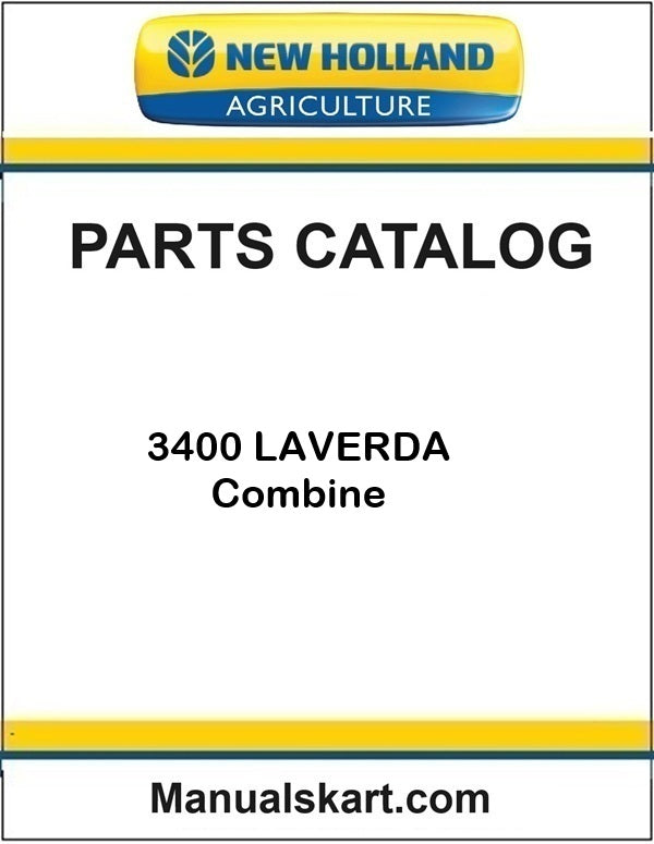 New Holland 3400 LAVERDA Combine Pdf Parts Catalog Manual