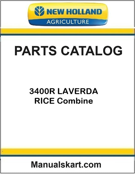 New Holland 3400R LAVERDA RICE Combine Pdf Parts Catalog Manual