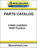 New Holland 3790R LAVERDA RICE Combine Pdf Parts Catalog Manual