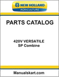 New Holland 420V VERSATILE SP Combine Pdf Parts Catalog Manual