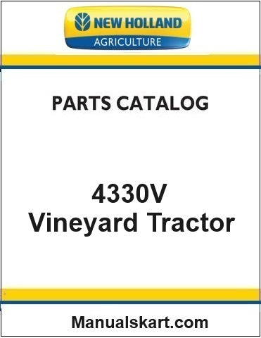 New Holland 4330V Vineyard Tractor Pdf Parts Catalog Manual