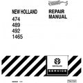 New Holland 474, 489, 492, 1465 Mower Conditioner Pdf Repair Service Manual (p. Nb. 86630605)