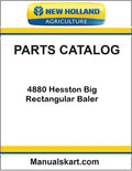 New Holland 4880 Hesston Big Rectangular Baler Pdf Parts Catalog Manual