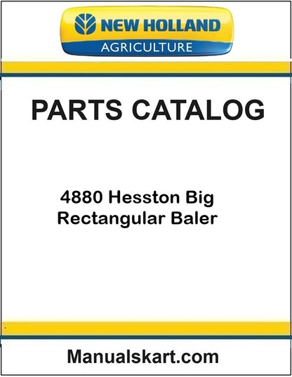 New Holland 4880 Hesston Big Rectangular Baler Pdf Parts Catalog Manual