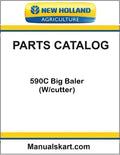 New Holland 590C Big Baler Pdf Parts Catalog Manual (W/cutter)