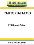New Holland 678 Round Baler Pdf Parts Catalog Manual