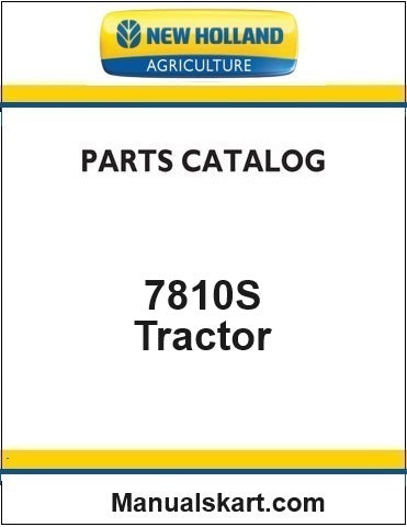 New Holland 7810S Tractor Pdf Parts Catalog Manual