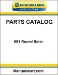New Holland 851 Round Baler Pdf Parts Catalog Manual