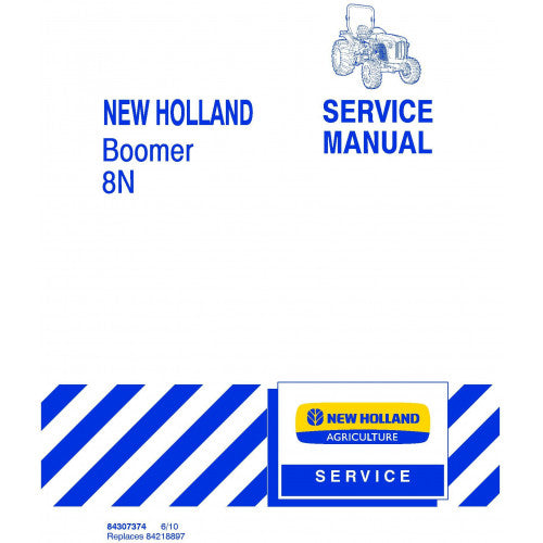 New Holland 8N Boomer Compact Tractor Pdf Repair Service Manual (p. Nb. 84307374)