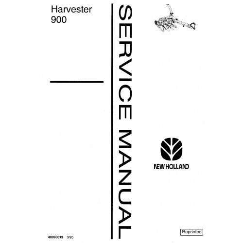 New Holland 900 Harvester Pdf Repair Service Manual (p. Nb. 40090013)