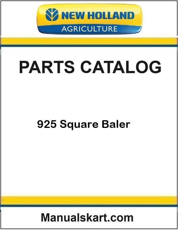 New Holland 925 Square Baler Pdf Parts Catalog Manual