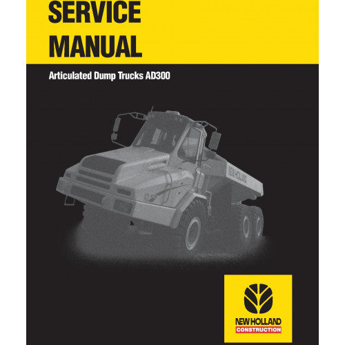 New Holland AD300 Articulated Dump Truck Pdf Repair Service Manual (p. Nb. 6045615101)