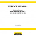 New Holland B90B, B90BLR, B100BTC, B110B, B110BTC, B115B Backhoe Loaders Pdf Repair Service Manual (p. Nb. 84581918)