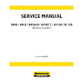 New Holland B90B, B95B, B95BLR, B95BTC, B110B, B115B Backhoe Loaders Pdf Repair Service Manual (p. Nb. 84428670b)